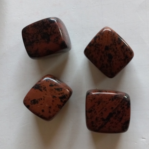 Bundle of Mahogany Obsidian Tumbles - Picture 2 of 5